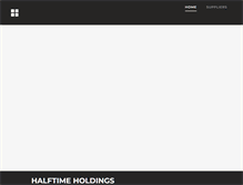 Tablet Screenshot of halftimeholdings.com